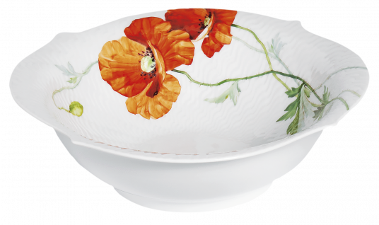 WAVES RELIEF WILD POPPY BOWL, LARGE