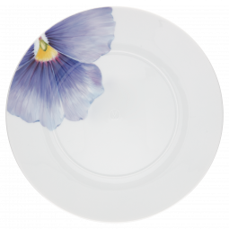 MEISSEN® COSMOPOLITAN GIANT BLOOM DINNER PLATE, PANSY
