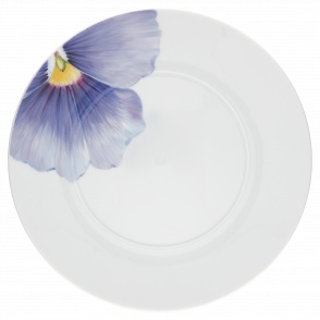MEISSEN® COSMOPOLITAN GIANT BLOOM DINNER PLATE, PANSY