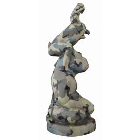 MEISSEN ATELIER 3 MONKEYS CAMOUFLAGE LOOK