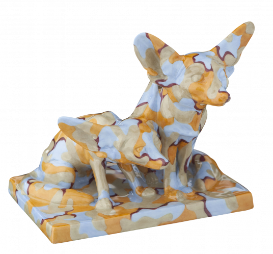 MEISSEN ATELIER DESERT FOXES CAMOUFLAGE LOOK