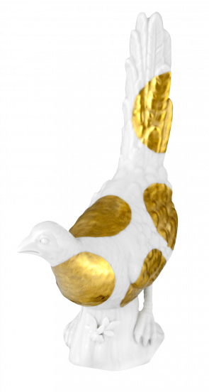 MEISSEN ATELIER PHEASANT GOLDEN DOTS