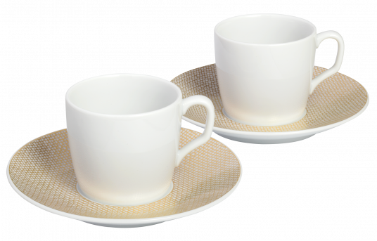 MEISSEN® COSMOPOLITAN MESH GOLD ESPRESSO SET