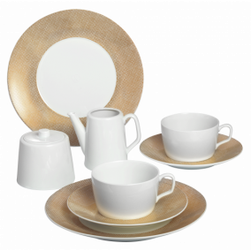 MEISSEN® COSMOPOLITAN MESH GOLD COFFEE SET