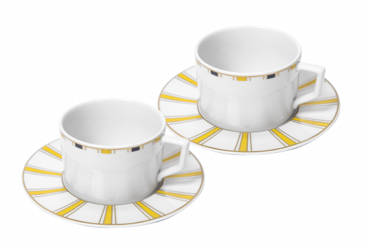 라이트 카푸치노 컵 앤 서 2인조 세트