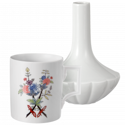 MEISSEN HOME OFFICE SET, SWORDS FANTASY, VASE LANDSCAPE