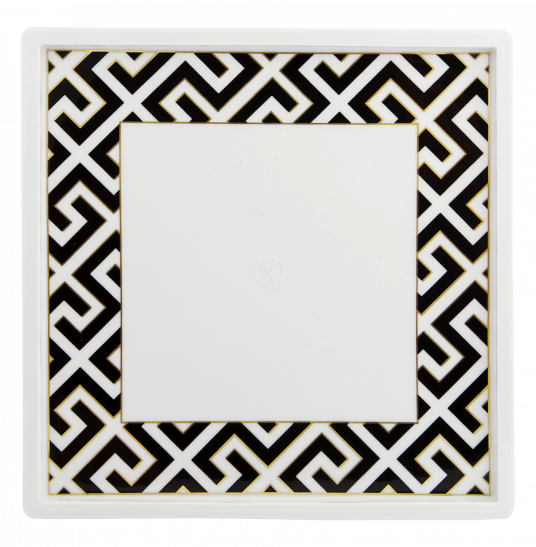 MEISSEN® COSMOPOLITAN ROYAL PALACE BLACK PLATTER SQUARE, MEDIUM