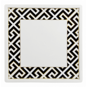 MEISSEN® COSMOPOLITAN ROYAL PALACE BLACK PLATTER SQUARE, MEDIUM