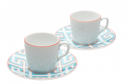 MEISSEN® COSMOPOLITAN ROYAL PALACE TURQUOISE ESPRESSO SET