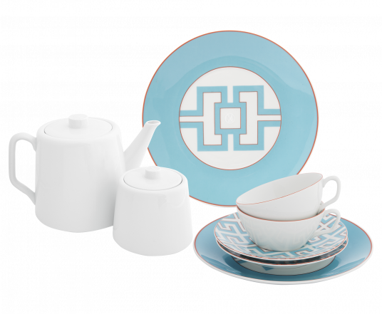 MEISSEN® COSMOPOLITAN ROYAL PALACE TURQUOISE TEA SET