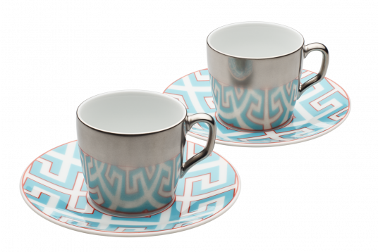 MEISSEN® COSMOPOLITAN ROYAL PALACE TURQUOISE ESPRESSO SET