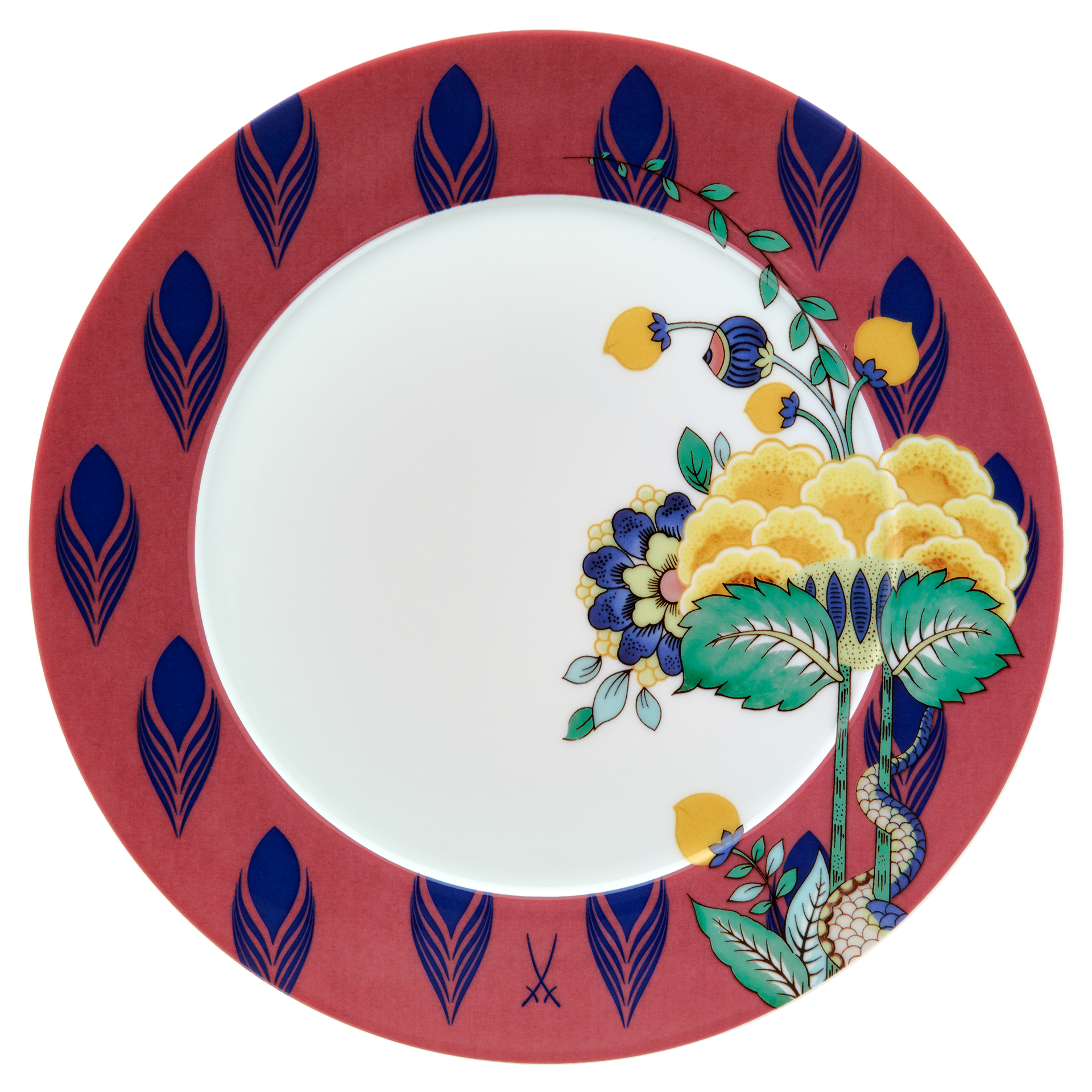 MEISSEN COLLAGE MYSTIC GARDEN PLATE SET 3PCS.