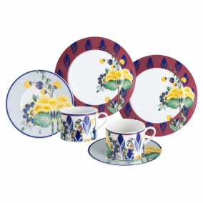 MEISSEN COLLAGE MYSTIC GARDEN COFFEE-SET, 3 PCS