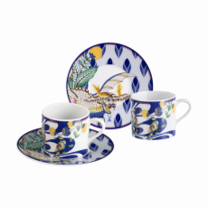 MEISSEN COLLAGE MYSTIC GARDEN ESPRESSO CUP SET