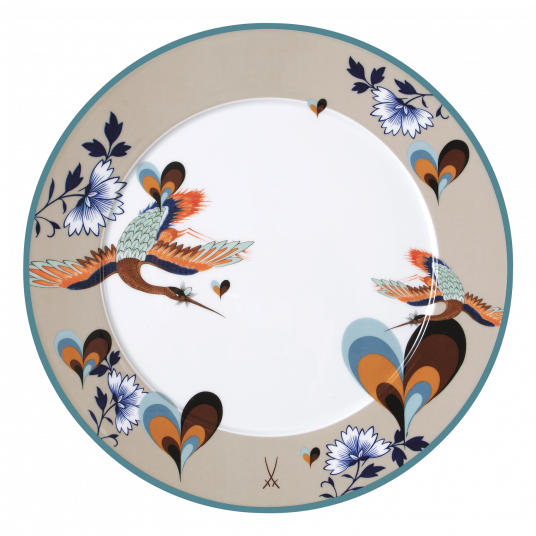 MEISSEN COLLAGE LOVE BIRDS PRESENTATION PLATE