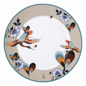 MEISSEN COLLAGE LOVE BIRDS PRESENTATION PLATE