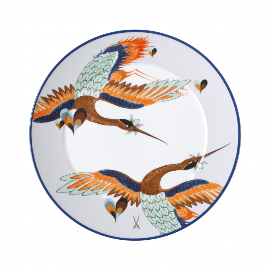 MEISSEN COLLAGE LOVE BIRDS DINNER PLATE