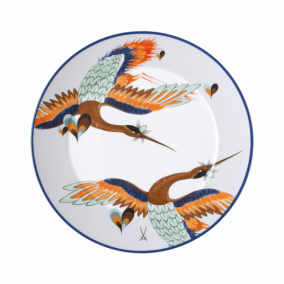 MEISSEN COLLAGE LOVE BIRDS DINNER PLATE