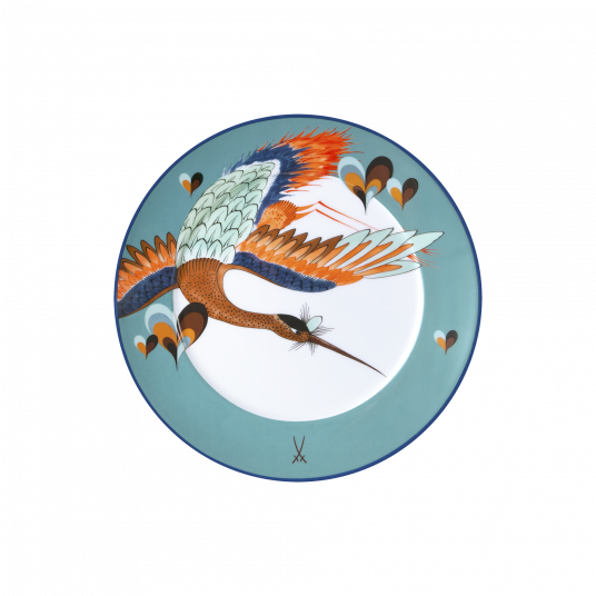 MEISSEN COLLAGE LOVE BIRDS STARTER & DESSERT PLATE