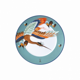 MEISSEN COLLAGE LOVE BIRDS STARTER & DESSERT PLATE