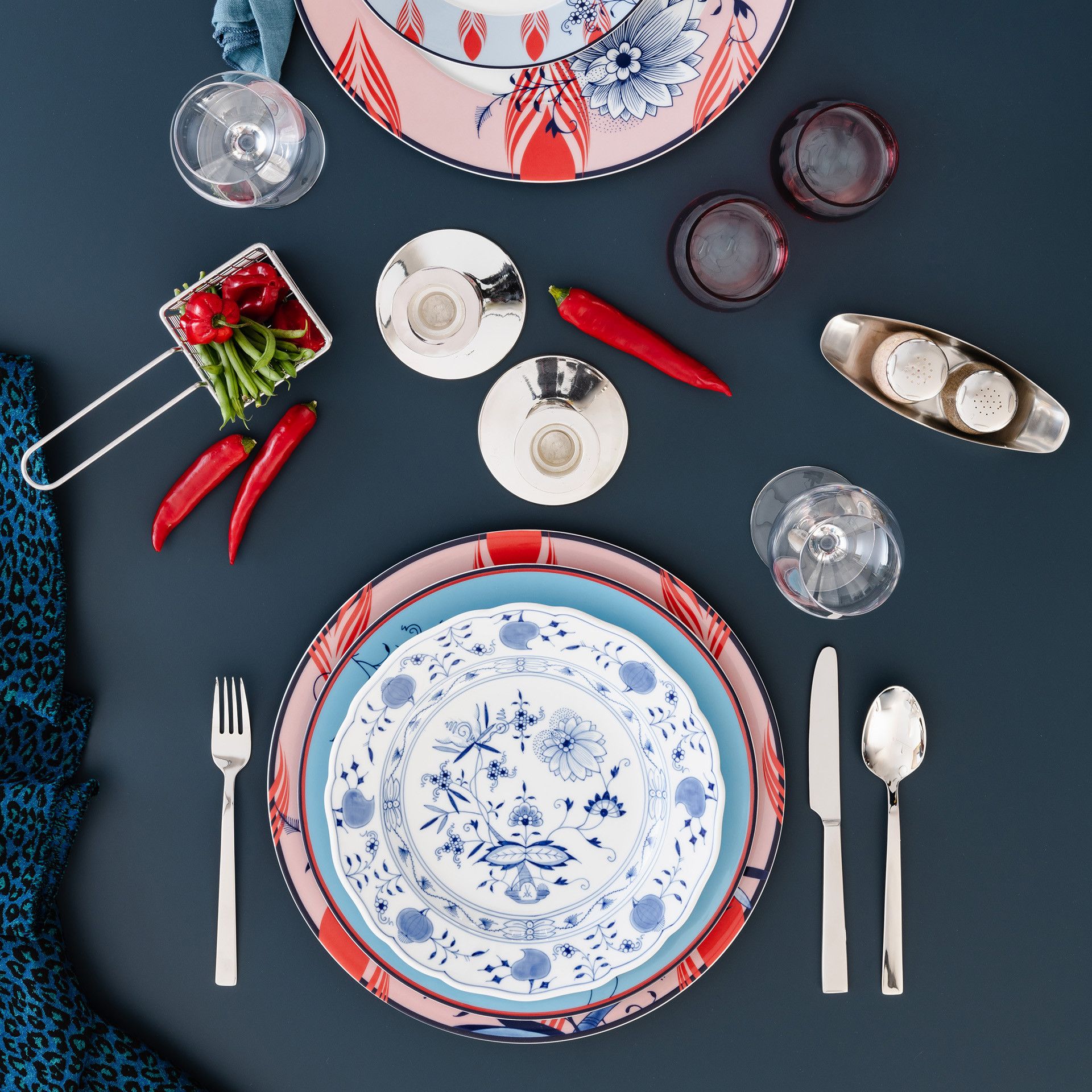 블루미페더 커피 컵 앤 소서 2인조 세트