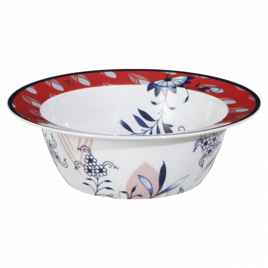 MEISSEN COLLAGE BLOOMY FEATHERS BOWL, MEDIUM