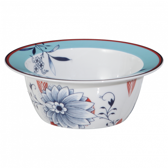 MEISSEN COLLAGE BLOOMY FEATHERS BOWL, SMALL