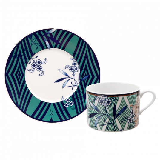 노블차이니즈 카푸치노 컵 앤 소서