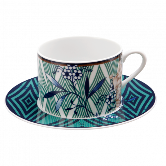 노블차이니즈 카푸치노 컵 앤 소서