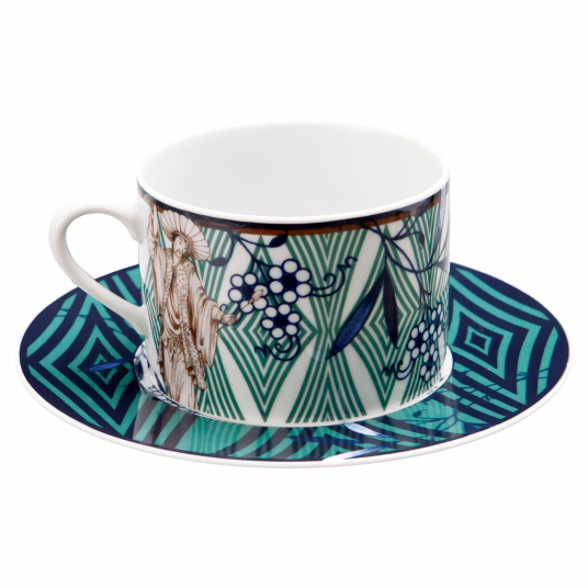 노블차이니즈 카푸치노 컵 앤 소서