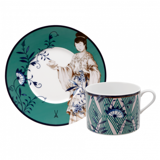 노블차이니즈 커피 컵 앤 소서