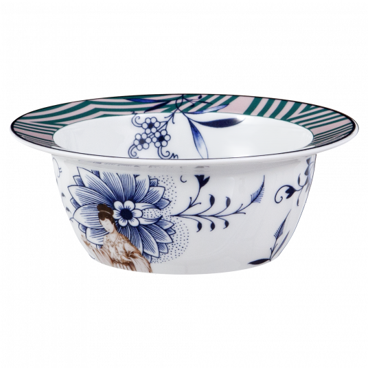 MEISSEN COLLAGE NOBLE CHINESE BOWL, SMALL