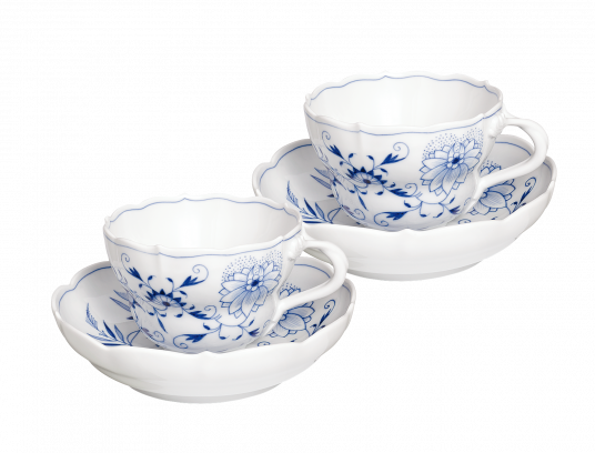 블루어니언 커피 컵 앤 소서 2인조 세트