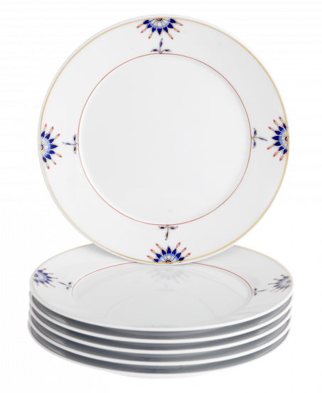 노블블루 디저트 플레이트 6p 세트