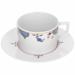 노블블루 커피 컵 앤 소서