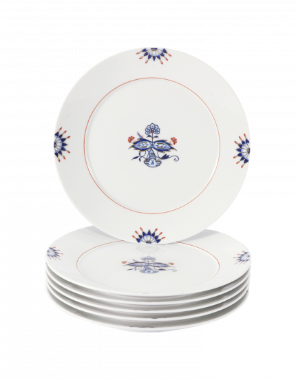 노블블루 디저트 플레이트 6p 세트