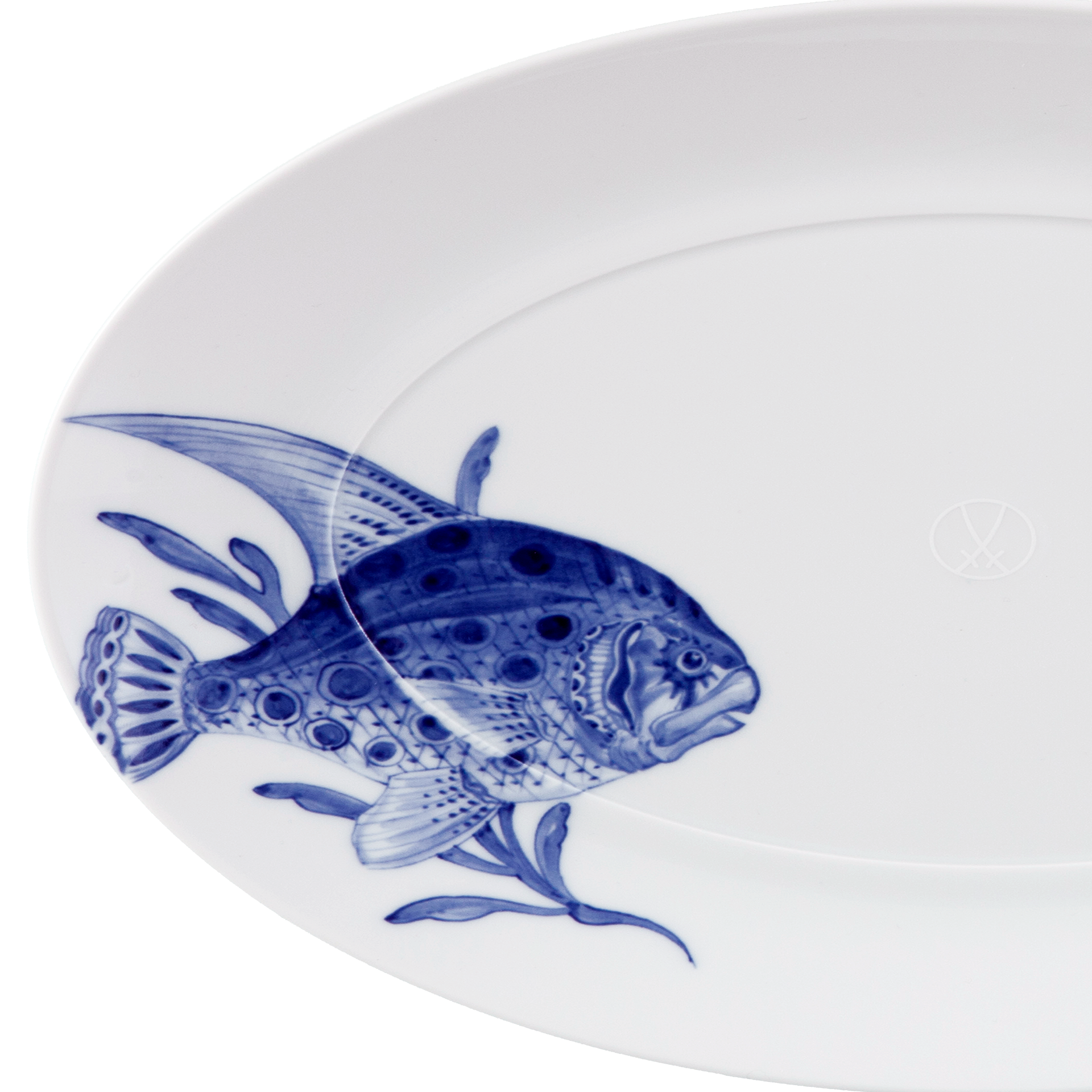 MEISSEN® COSMOPOLITAN BLUE TREASURES PLATTER FISH, OVAL