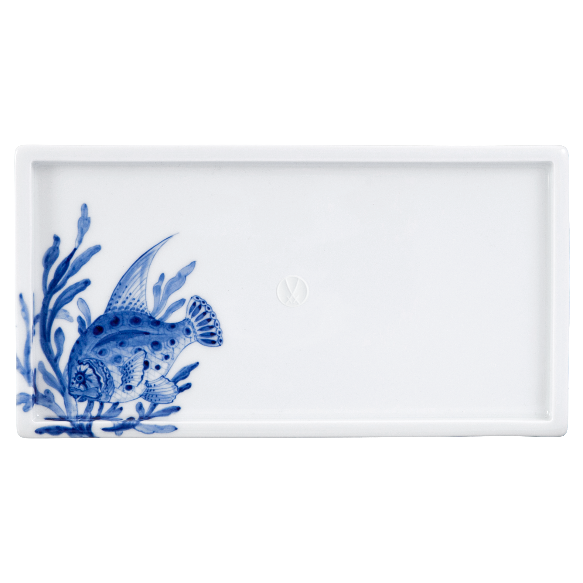 MEISSEN® COSMOPOLITAN BLUE TREASURES SUSHI PLATE FISH