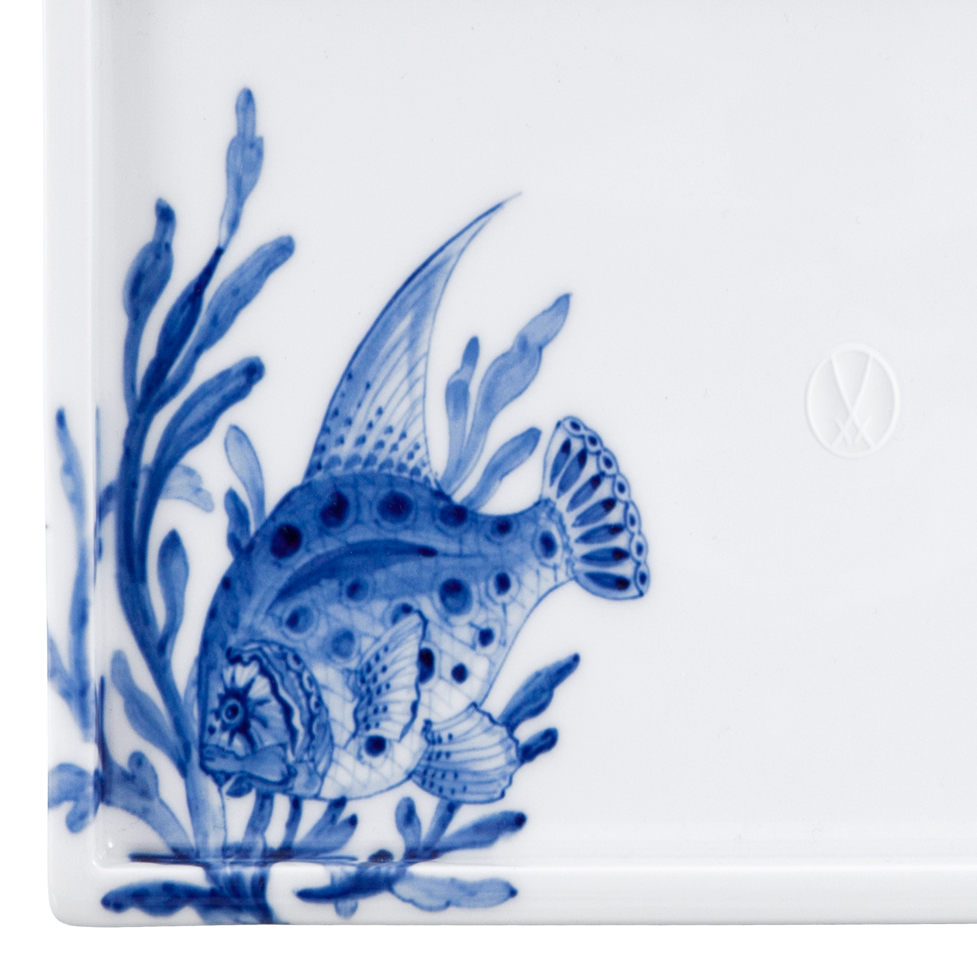 MEISSEN® COSMOPOLITAN BLUE TREASURES SUSHI PLATE FISH