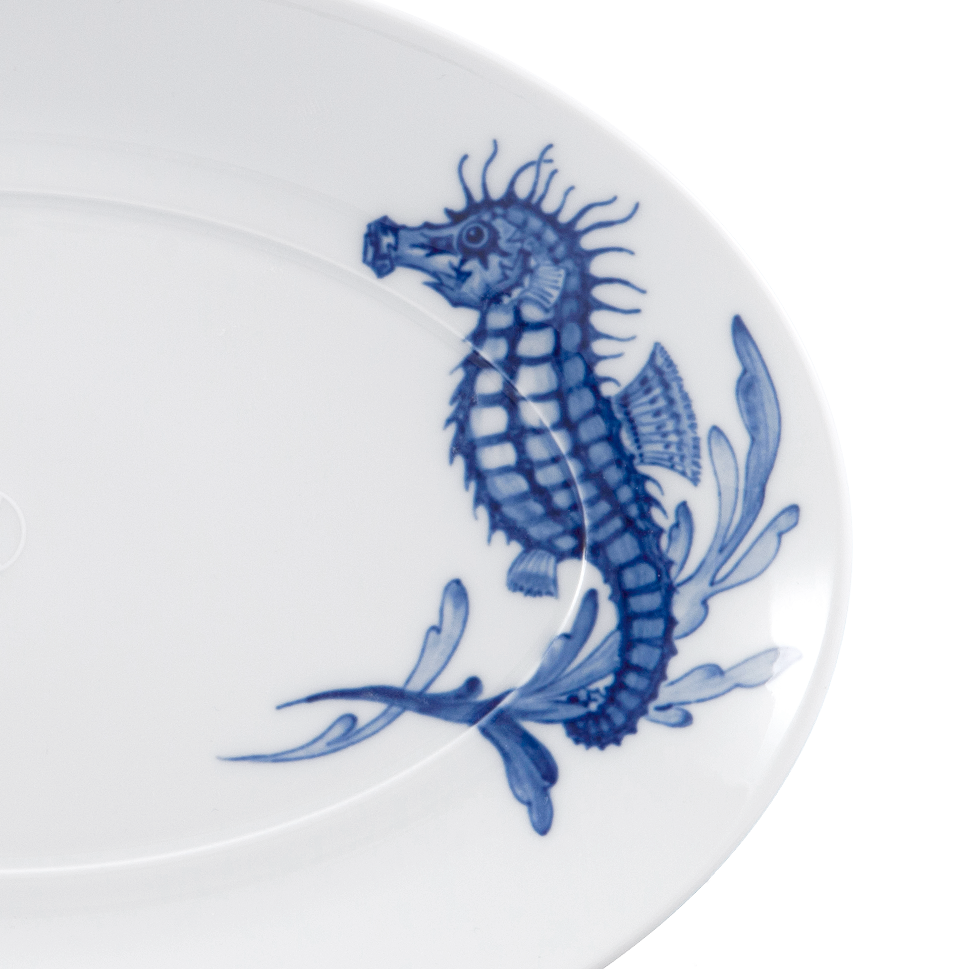 MEISSEN® COSMOPOLITAN BLUE TREASURES PLATTER SEA HORSE
