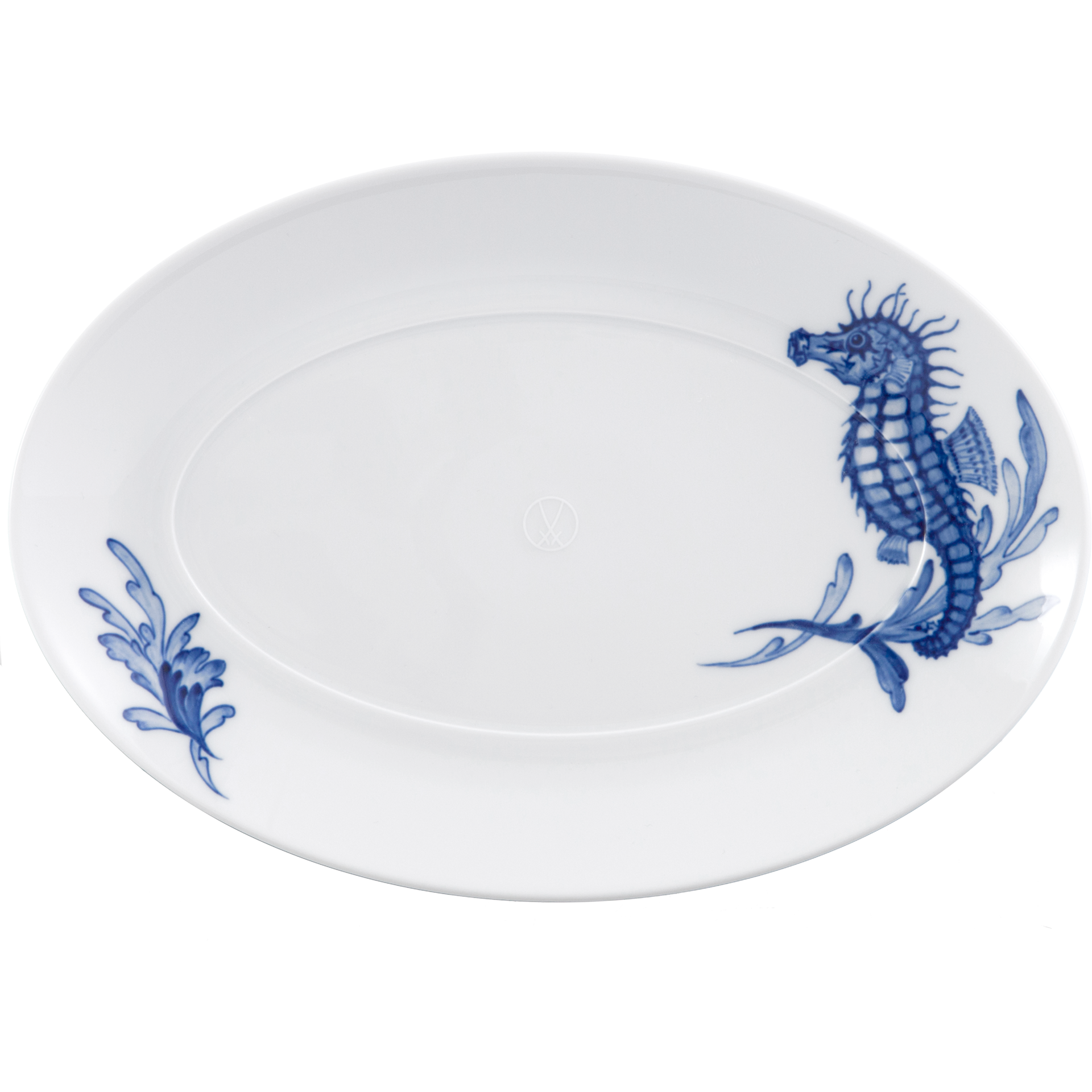 MEISSEN® COSMOPOLITAN BLUE TREASURES PLATTER SEA HORSE