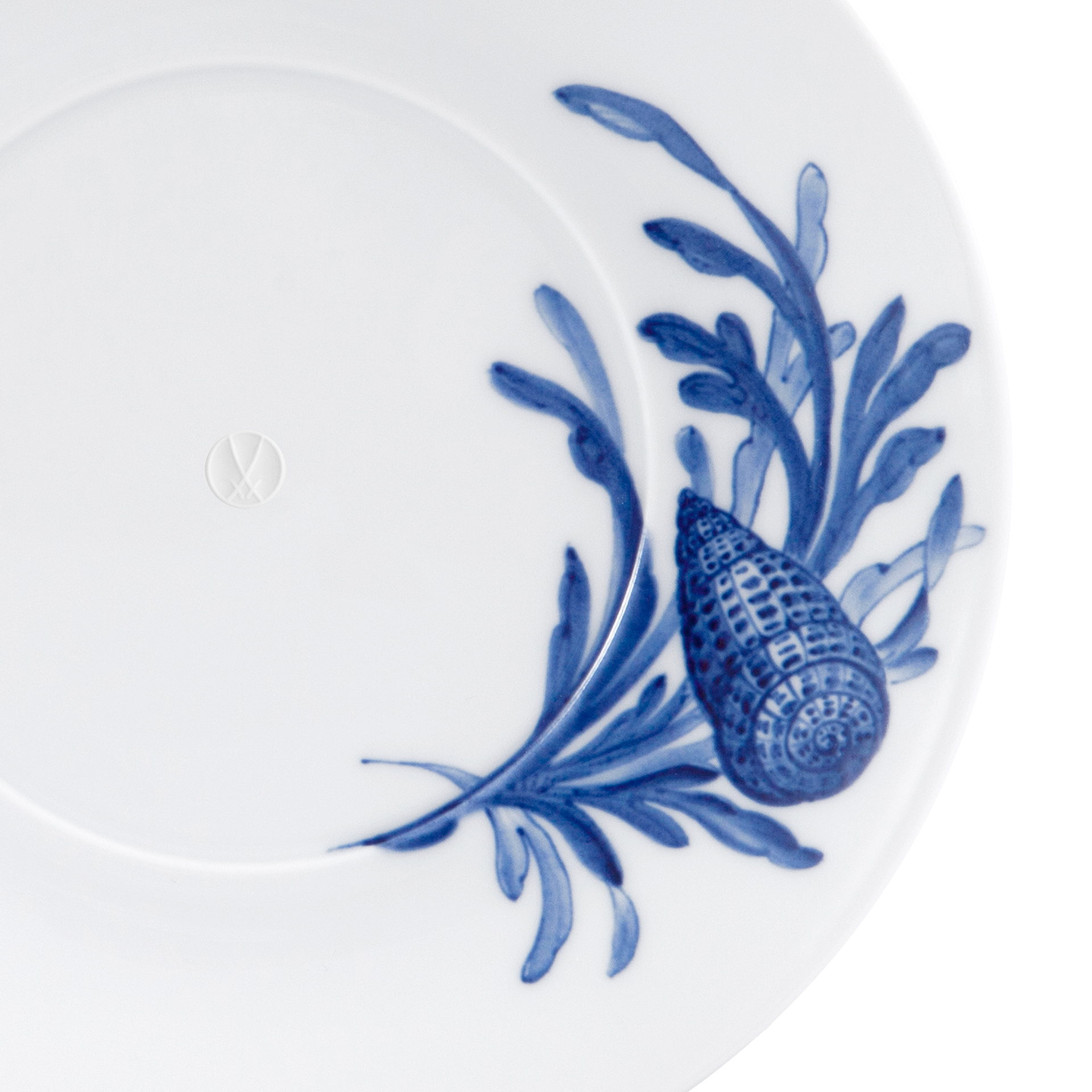 MEISSEN® COSMOPOLITAN BLUE TREASURES SAUCER SEA SHELL