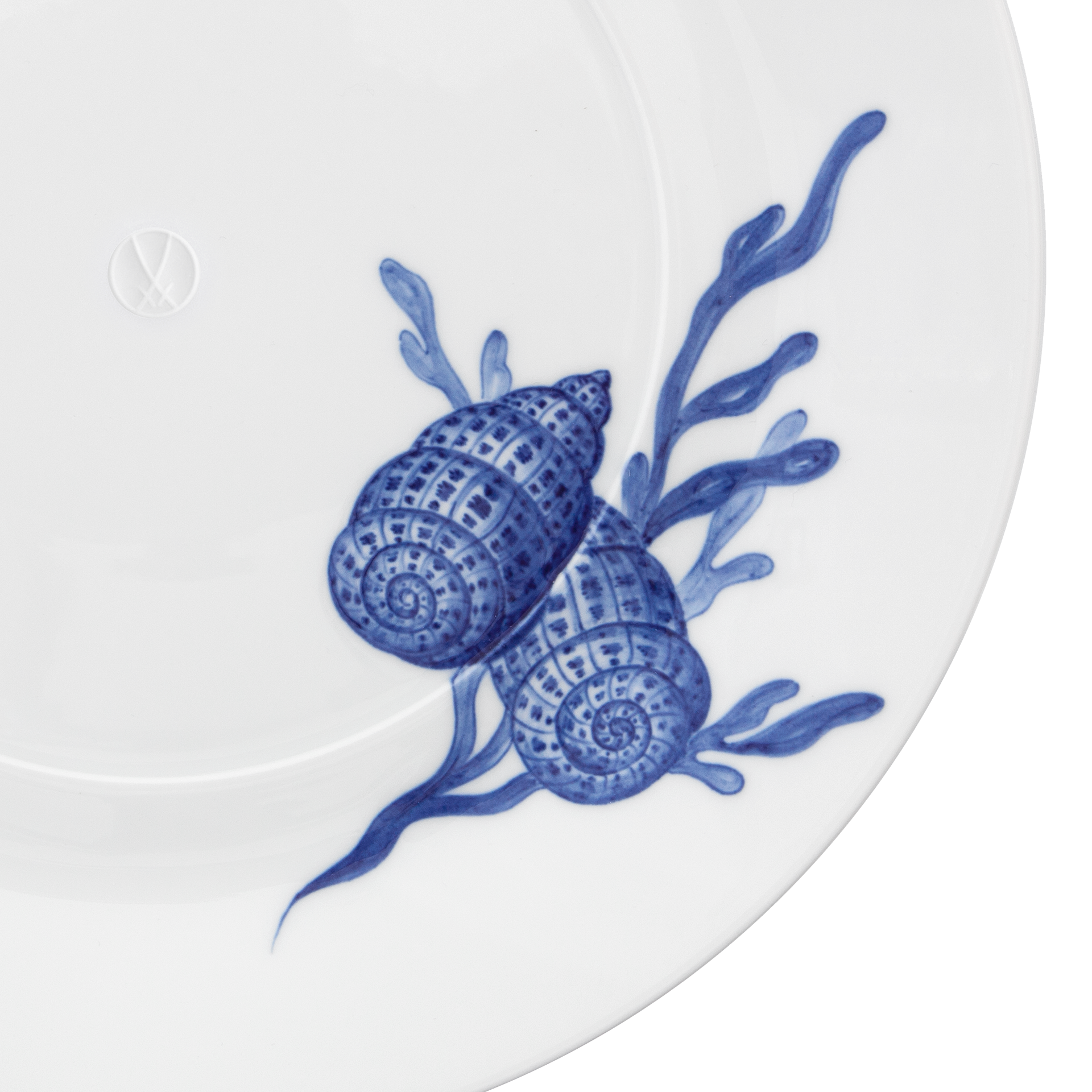 MEISSEN® COSMOPOLITAN BLUE TREASURES DINNER PLATE SEA SHELL