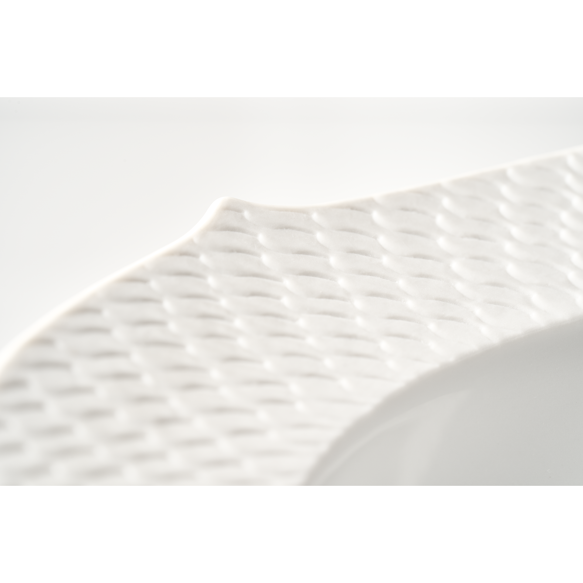 WAVES RELIEF BISQUE SOUP PLATE