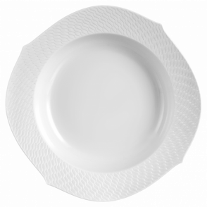 WAVES RELIEF BISQUE SOUP PLATE