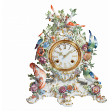 EXCLUSIVE COLLECTION CLOCK FLOWERS AND BIRDS