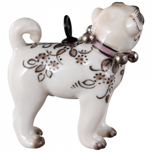 MEISSEN®-PUG FLOWER TENDRILS BLACK
