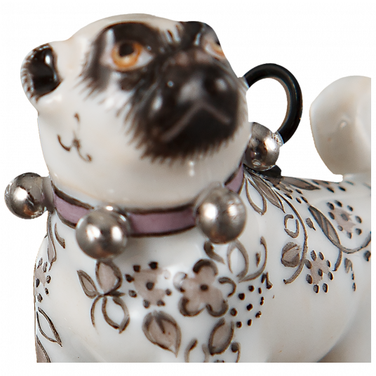 MEISSEN®-PUG FLOWER TENDRILS BLACK