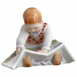 책을 보는 아이 미니어처 피규린(테디 북)