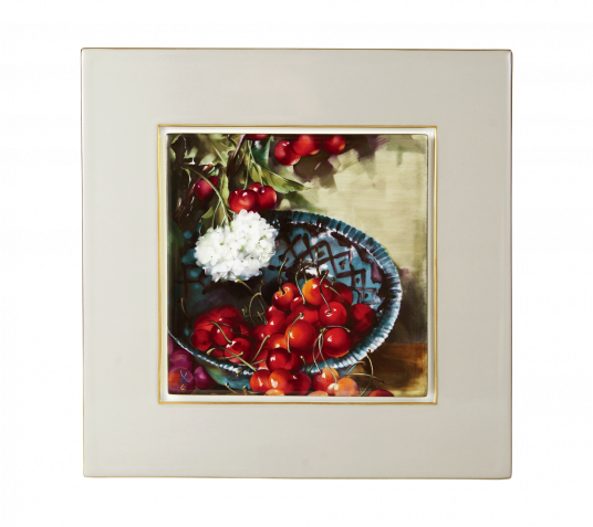 LIMITED EDITION 2018 WALL PAINTING STILL LIFE WITH CHERRIES